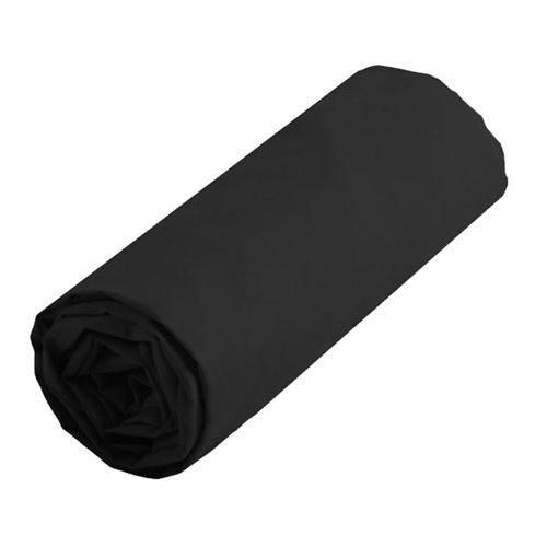 Lovely Casa DH34820015 Alicia Drap Housse Coton Noir 200 x 160 cm