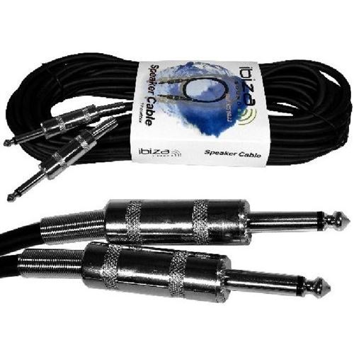 Ibiza sound cs10jj cordon denceinte - 2 x jack mono mâle 6,35 mm - 10 m 0130045b