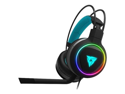 ThunderX3 AH7 - HEX - Gaming - micro-casque - circum-aural - filaire - USB - noir, cyan