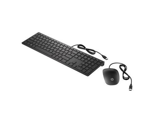 HP Pavilion 400 - Toetsenbord en muis set - USB - Duits - gitzwart - voor OMEN by HP Laptop 16; Victus by HP Laptop 16; Chromebook 14; Laptop 15; Pavilion TP01