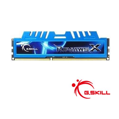 Mémoire RAM G.SKILL 8 Go Performance Series RipjawsX DDR3 1600MHz Bureau Bleu F3-1600C9S-8GXM