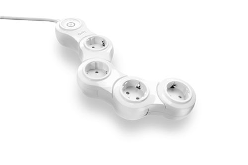 Quirky pivot power pop intérieur 4sortie(s) ca 0.61m blanc multiprise - multiprises (blanc, blanc, 50 mm, 225 mm, 0,61 m)