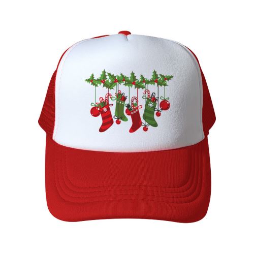 Casquette Chapeau de noël pour Adulte Unisexe - Rouge&Blanc #23