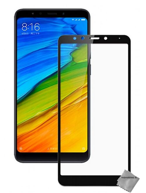 Film de protection verre trempe incurve integral pour Xiaomi Redmi 5 Plus - NOIR