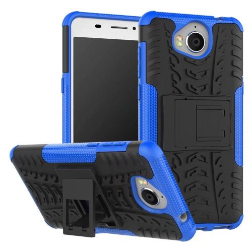 Coque Anti Choc Pour Huawei Y6 2017 Modèle Spider - Bleu