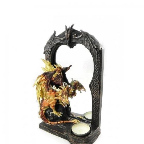 Miroir Dragon Doré + Bougie