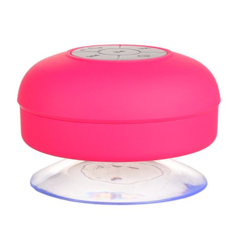Haut-parleur de douche mains libres sans fil Bluetooth imperméable à l'eau de voiture d'aspiration / Batheroom Rose