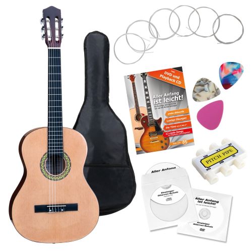 Classic Cantabile AS-861 Guitare de Concert 4/4 Ensemble Apprentissage