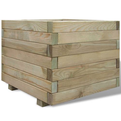 Vidaxl jardini&egrave;re carr&eacute;e 50x50x40 cm bois fsc 41659