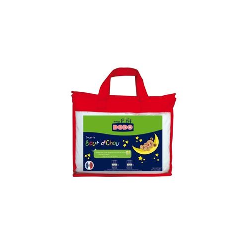 Dodo Bout d'Choulegere Couette Unie Anti-Acariens Blanc 75/120 cm