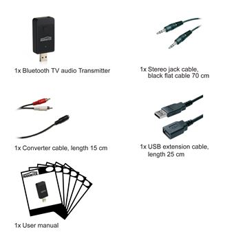 Marmitek BoomBoom 50 - Émetteur audio sans fil Bluetooth pour haut-parleur, téléphone portable, tablette