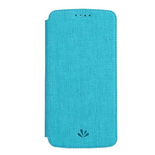 Etui en PU avec porte-cartes bleu pour votre OnePlus 6T