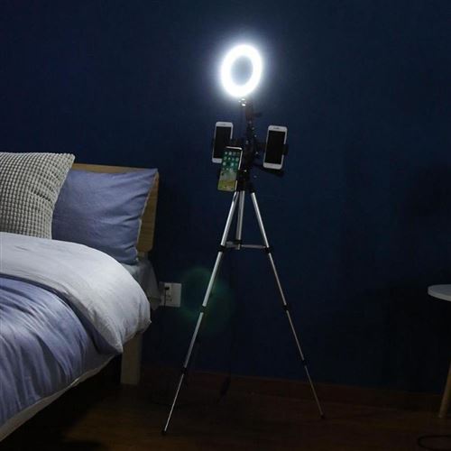 Lampe loupe 16cm avec support trépied LED Dimmable Durable circulaire haute éclairage