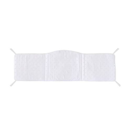 ABSORBA Tour de lit déhoussable Chut bébé dort - 100% coton - Gris