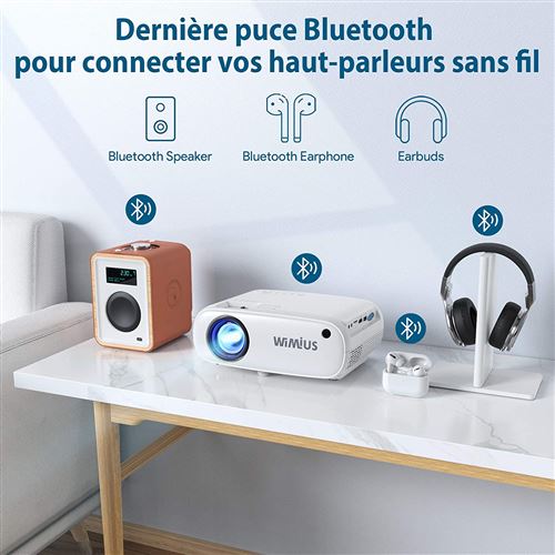 Projecteur 4k Avec Wifi Et Sans Fil Mini Projecteur Portable - Temu France