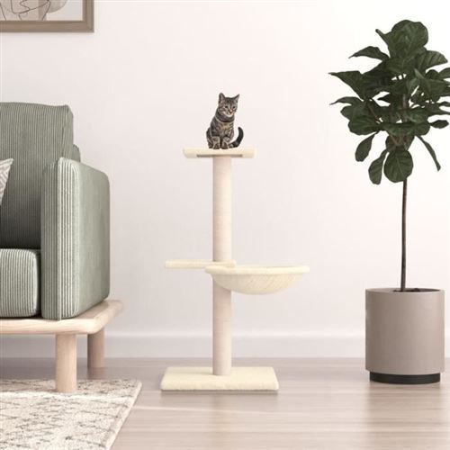 Meilleurs prix pour vidaXL Arbre à chat avec griffoirs en sisal crème 72 cm