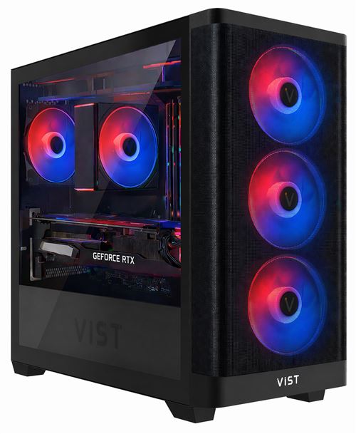 VIST PC Gaming Ryzen 7 5700X - RAM 32Go - RX 7600 - SSD 1To M.2 - Windows 11 Pro