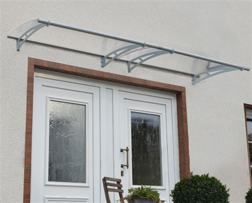 Marquise transparente 91,5x302cm argent Palram 703408