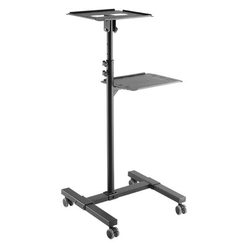 Non Communiqué Logilink Chariot De Projection Multimédia Acier, 2 Niveaux