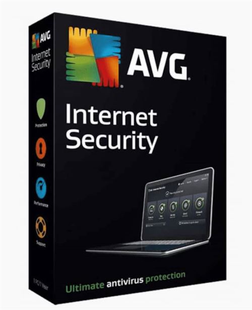 Logiciel Antivirus à télécharger AVG Internet Security 2021 - 1 PC 1 an