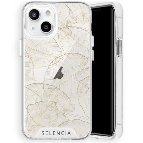 Coque pour iPhone 13 Mini Coque rigide,Coque Plastique Design Bobronzerique d'or Dorée Selencia