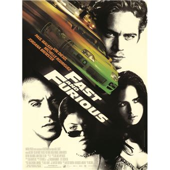 Fast and Furious, affiche de cinéma, 40x54 cm roulée, Movie Posters - 1