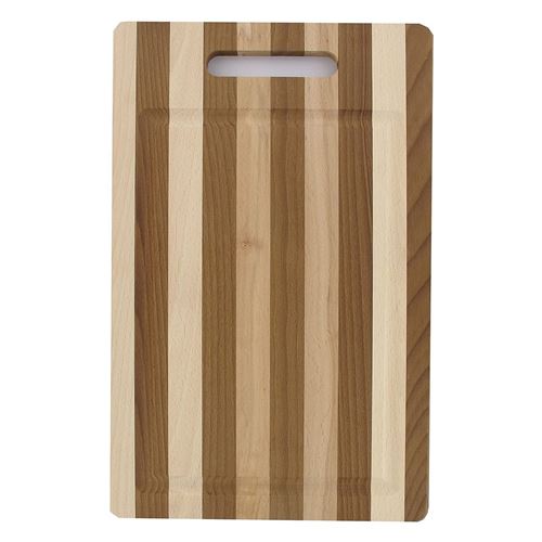 Planche à découper bicolore hêtre 38 x 24 cm Fackelmann Wood Edition ref 521762