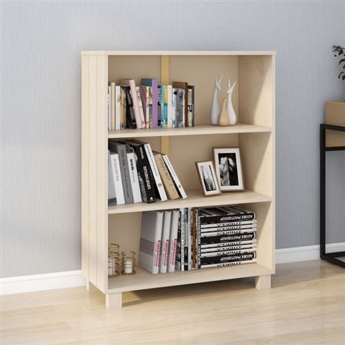 VIDAXL - Bibliothèque HAMAR - Bois de pin massif - Marron miel - 85x35x112 cm - Image 3