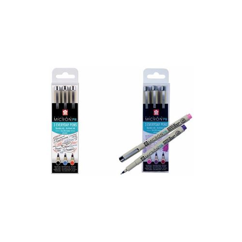 SAKURA Feutre fineliner Pigma Micron PN, kit de 3 Artiste