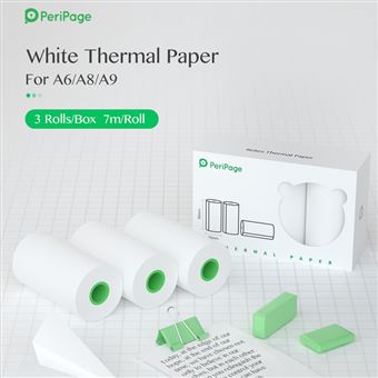 Rouleau papier autocollant pour imprimante portable Peripage