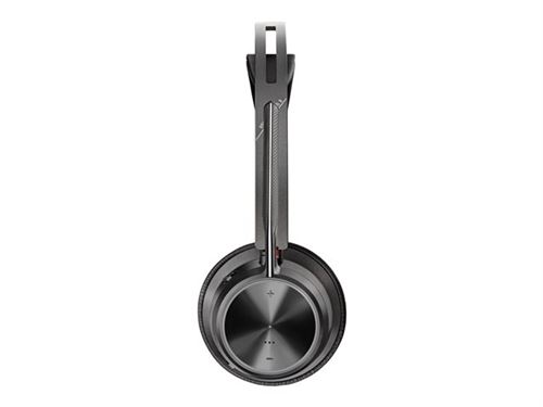 HP Poly Voyager Focus 2 - Micro-casque - sur-oreille - Bluetooth - sans fil, filaire - Suppresseur de bruit actif - USB-C via un adaptateur Bluetooth - noir État correct - N/A reconditionné disponible sur Fnac