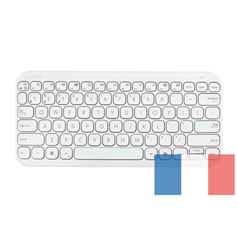 ASUS KW100 Marshmallow – Clavier Sans Fil Compact Bluetooth 75% – AZERTY – Blanc, Ultra Silencieux, 3 Appareils, Autonomie 24 Mois, Touches Ciseaux, Compatible Windows/Mac/iOS - 1