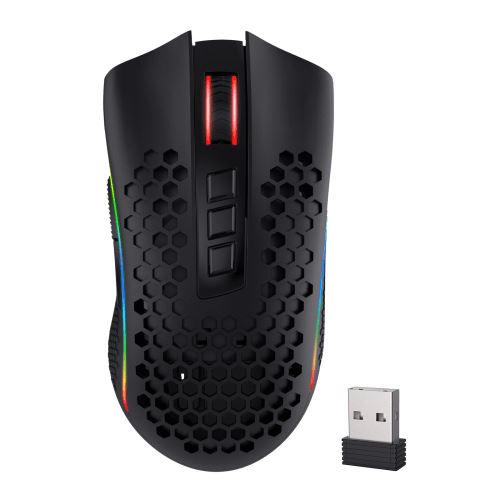 Souris Storm Pro PAW3335 RED-M808-KS Sans Fil Jeux 7 Boutons Noir