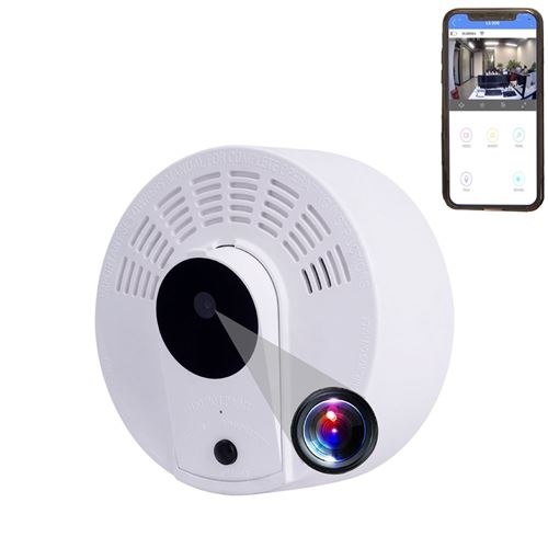 Non Communiqué Détecteur De Fumée Caméra Espion Avec Vision Nocturne Et Wifi Yonis