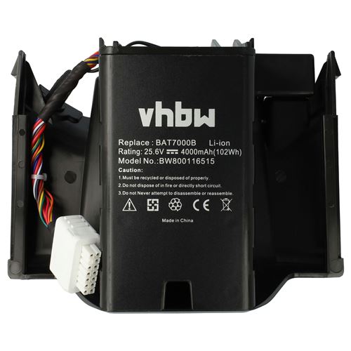 Vhbw Batterie compatible avec Robomow Premium RC302, RC304, RC304u, RC306, RC308, RC308u, RC312, RC312u robot tondeuse (4000mAh, 25,6V, Li-ion)