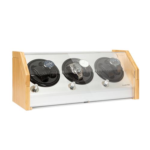 Tourne-Montre Garonne 6 - 3 Plateaux Tournants - 6 Montres - 3 Vitesses - 4 Modes - Bambou