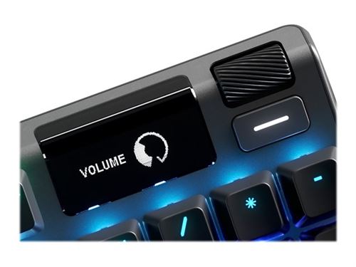 SteelSeries Apex Pro - Clavier - avec affichage - backlit - USB - Allemand - commutateur : OmniPoint Adjustable