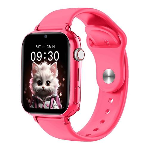 Montre Connectée Enfant Fw59 Kiddo 4G Ip65 Avec GPS Maxcom Rose