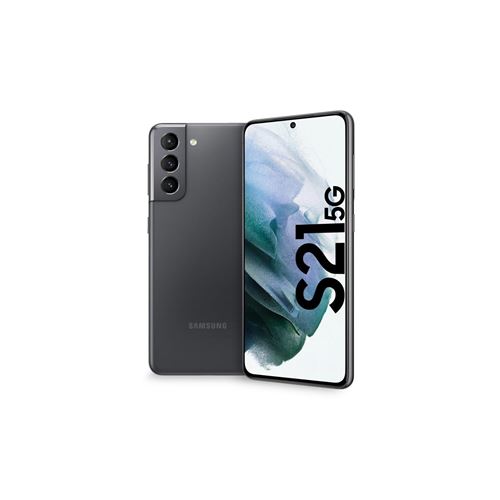 Samsung Galaxy S21 5G - 5G smartphone - double SIM - RAM 8 Go / Mémoire interne 128 Go - OLED display - 6.2"" - 2400 x 1080 pixels (120 Hz) - 3 x caméras arrière 12 MP, 12 MP, 64 MP - front camera 10 MP - Gris phantôme État correct - N/A reconditionné disponible sur Fnac