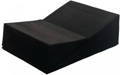 Fauteuil chaise longue canapé intime relaxant rabattable de forme triangulaire noir