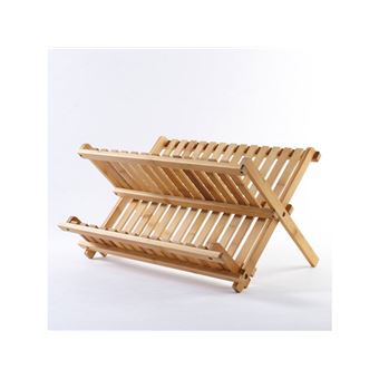 Sans marque Egouttoir Bambou Marron - 1