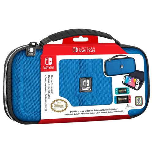 Coffret de transport Ardistel Traveler Deluxe bleu pour Nintendo Switch