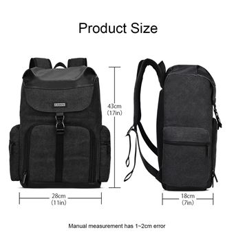 Sac Bandoulière étanche Pour Appareil Photo - Dimensions 32x20x13 Cm - Rembourrage 10 Mm - Compatible Canon, Nikon, Sony