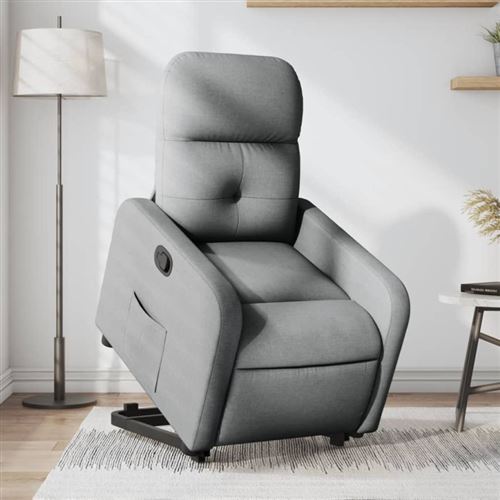 Non Communiqué Gris Clair Vidaxl Fauteuil De Relaxation Inclinable Tissu