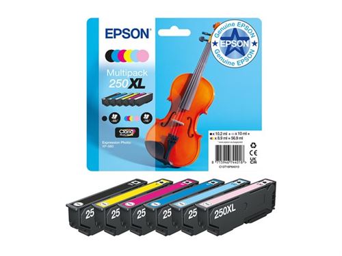 EPSON Multipack Encre XL 250 6-color T16P84010 XP 980 6x740 pages