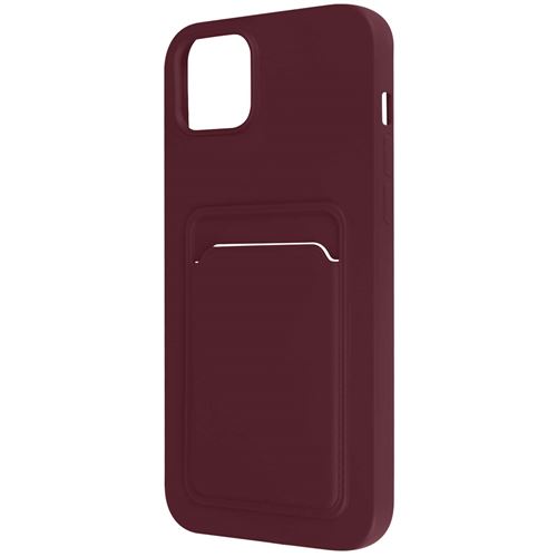 Coque pour iPhone 14 Plus Silicone Souple Porte-carte Fine Légère Avizar violet