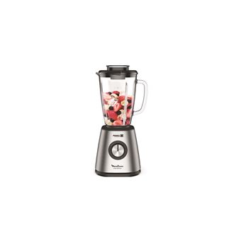 MOULINEX LM439D10 Blendforce 2 Blender base métal - 800 W - Lames inox - 5 vitesses - Bol verre 1,75 L - Résiste aux chocs - 1