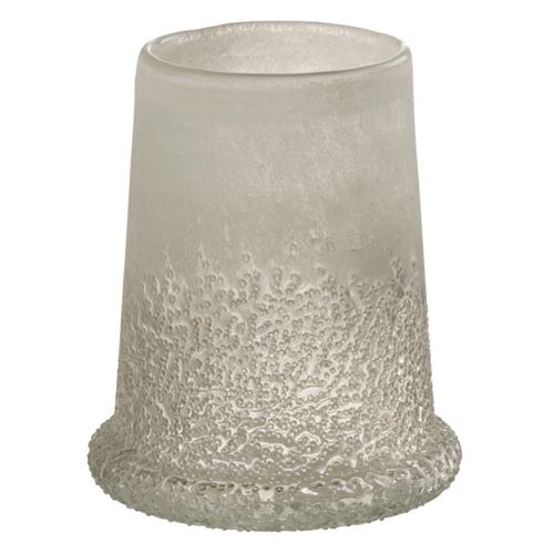 Non Communiqué Blanc Photophore En Verre "Sucre" 15Cm