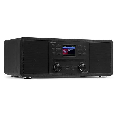 Audizio Avola Radio Internet Wifi Avec Lecteur Cd Et Bluetooth - Noire, Radio Dab+, Fm, Haut-Parleurs Stéréo