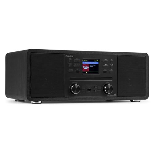 Audizio Avola - Radio Internet Wifi avec Lecteur CD, Bluetooth, DAB+ et FM - Noire